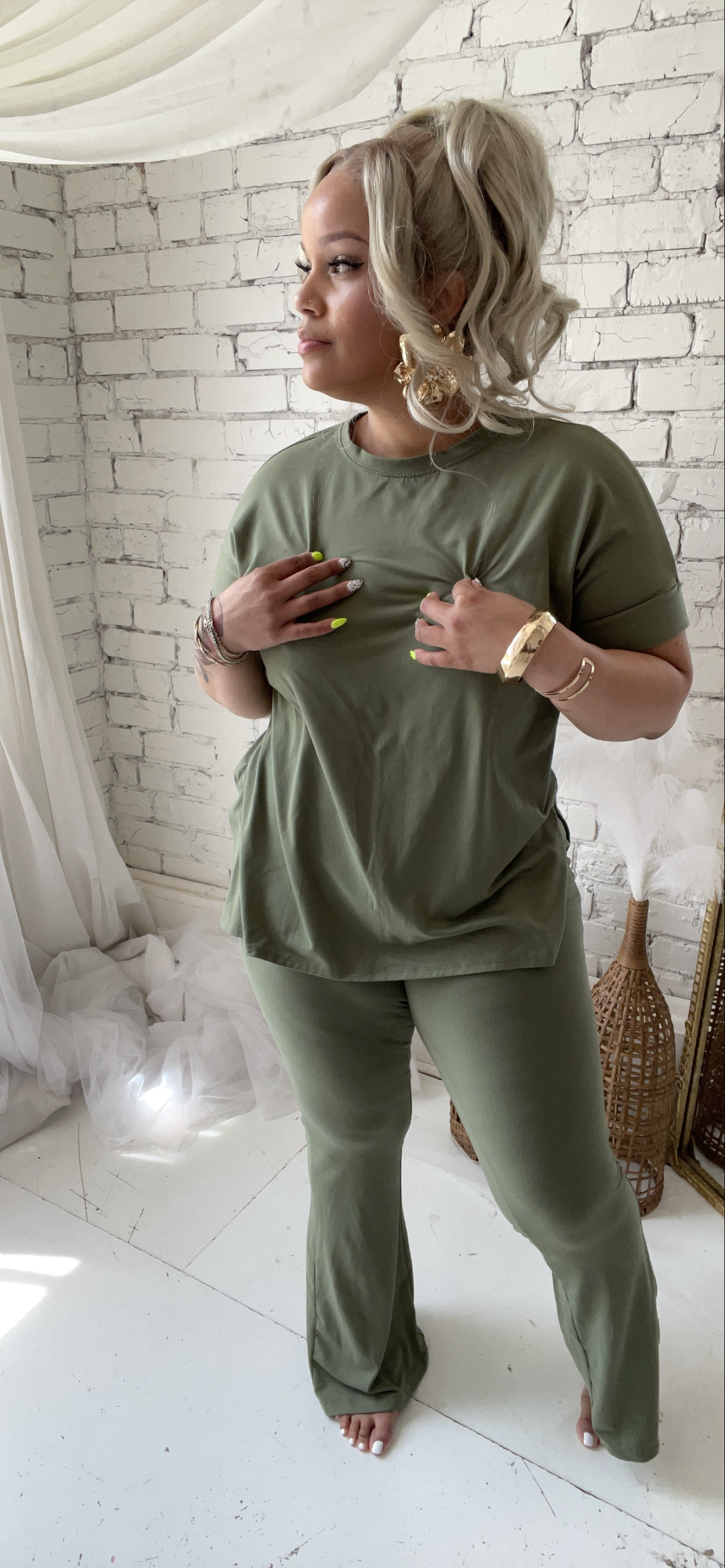 3PC Homebody Set- Olive