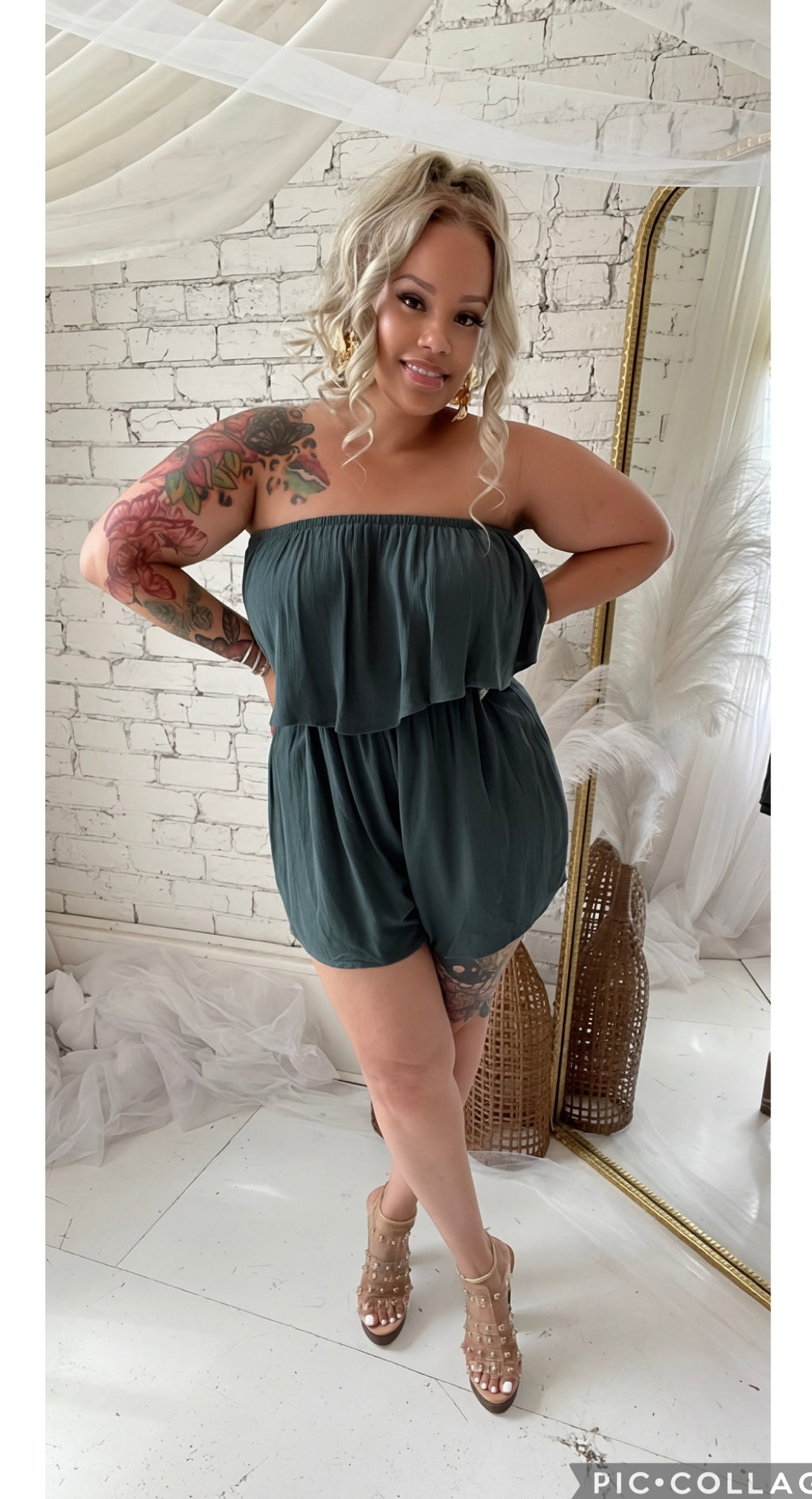 No Explanation Romper | Green